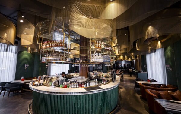 Restaurant metal curtains